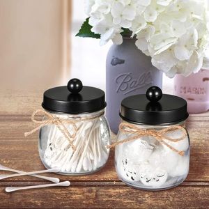 Bathroom organizer jars
